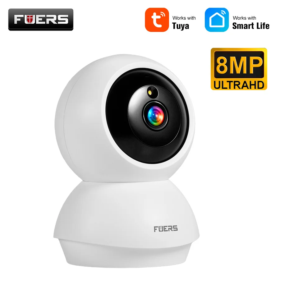 FUERS 4K 8MP WiFi IP Pet Camera Dog Camera Tuya Smart Home Security Wireless Surveillance Camera Baby Monitor Mini Cam image 3