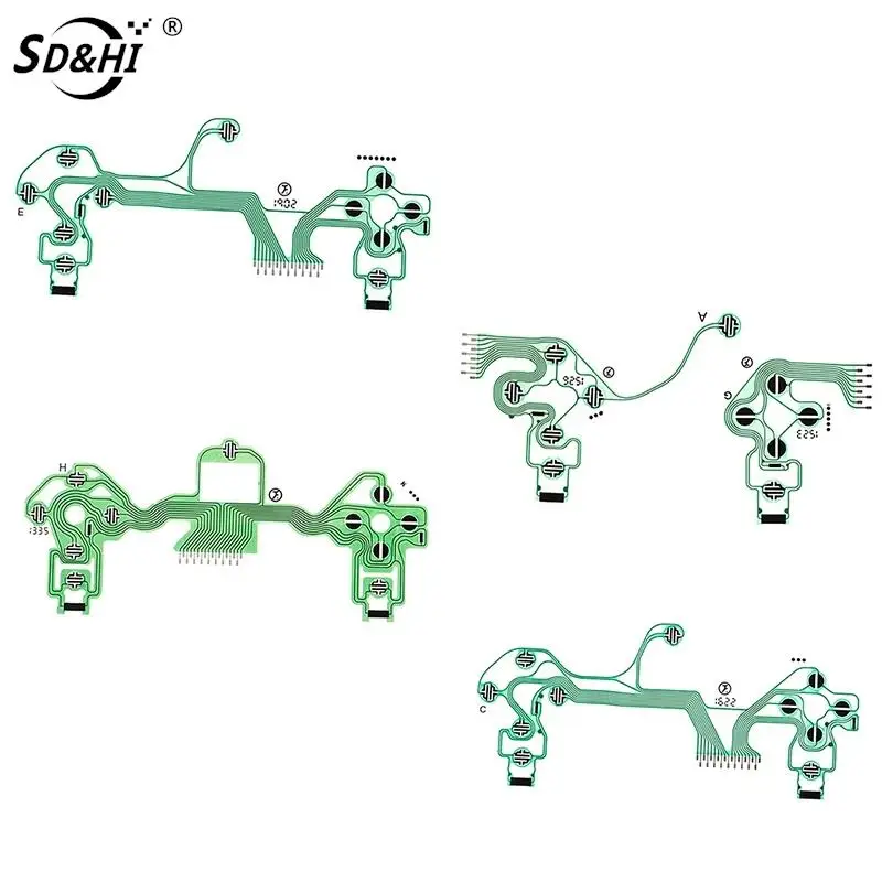 Replacement Buttons Ribbon Circuit Board for PS4 Dualshock 4 Pro Slim Controller Conductive Film Keypad flex Cable PCB