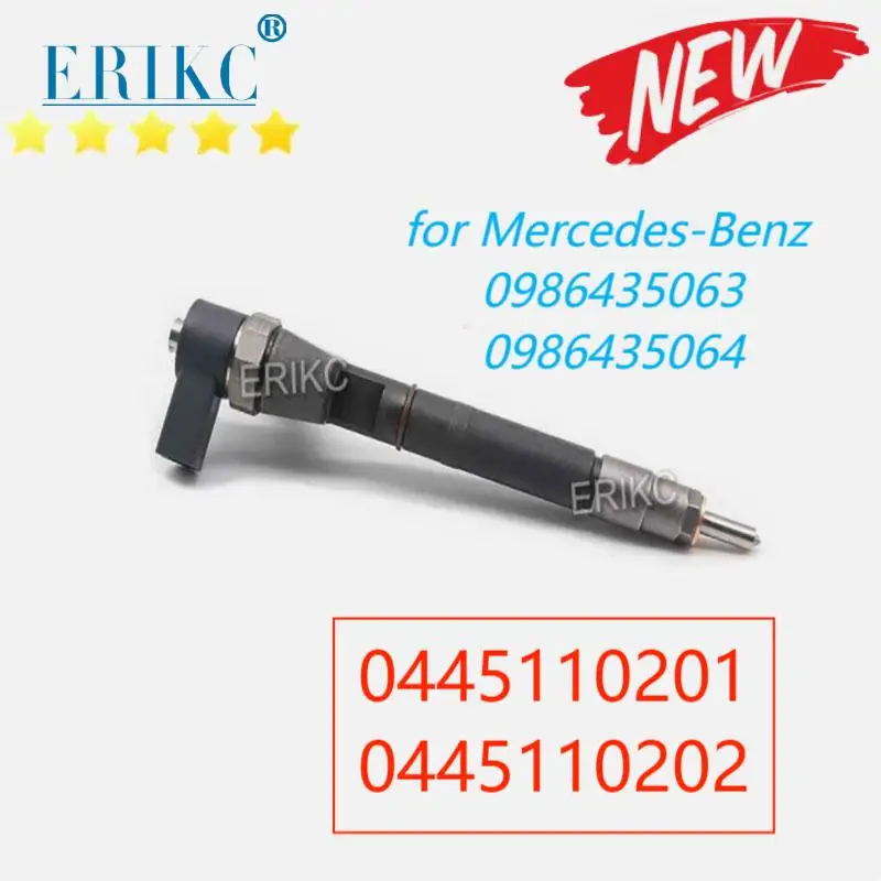 

0445110201 Common Rail Diesel Sprayer 0986435063 Fuel Injector 0445110202 for Bosch Mercedes-Benz 0986435064