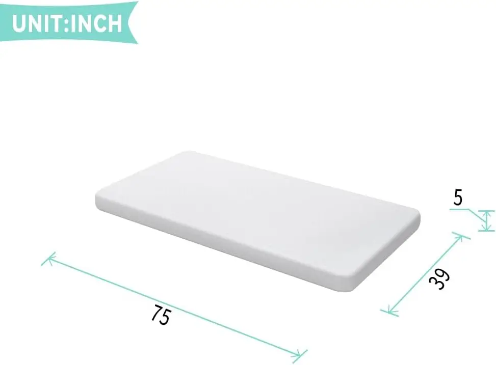 CertiPUR-Colchão Medium Firm Gel Memory Foam para crianças e adultos, colchões de tamanho duplo, cama em caixa