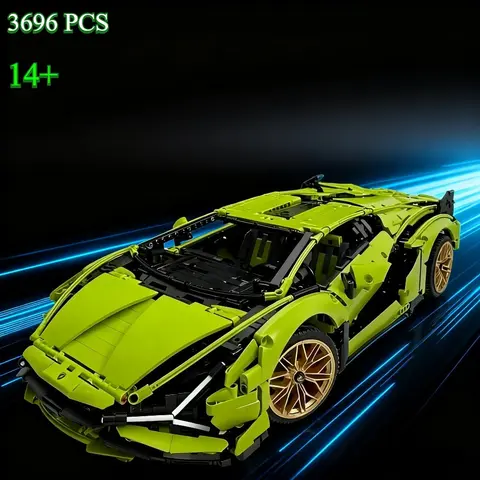 3696개 조각 슈퍼 레이싱카 모델 장난감 어린이 및 성인용 크리스마스 생일 선물 기술적 조립 세트 42115