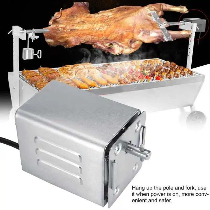 

50-70KGF Stainless Steel BBQ Rotisserie Motor Electric Roaster Barbecue Motor Cooking Tools for family dinners outdoor barbecues