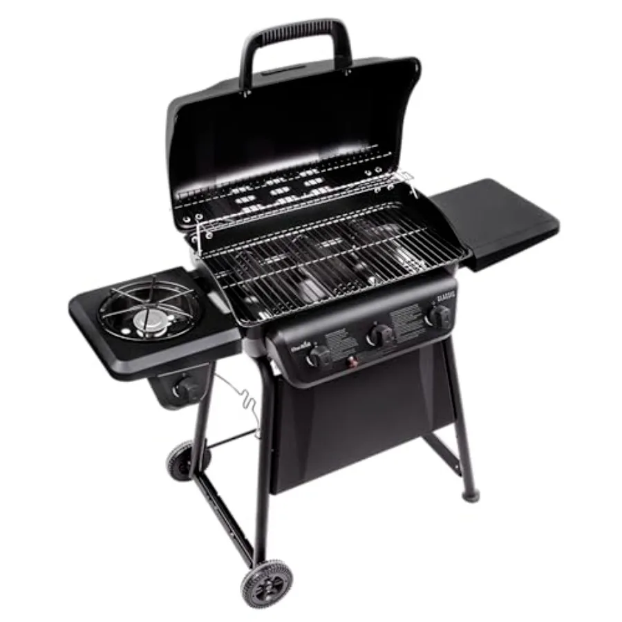 سلسلة كلاسيكية حرارية 3 شعلات مع شواية جانبية من غاز البروبان والفولاذ المقاوم للصدأ 463773817P2 #3