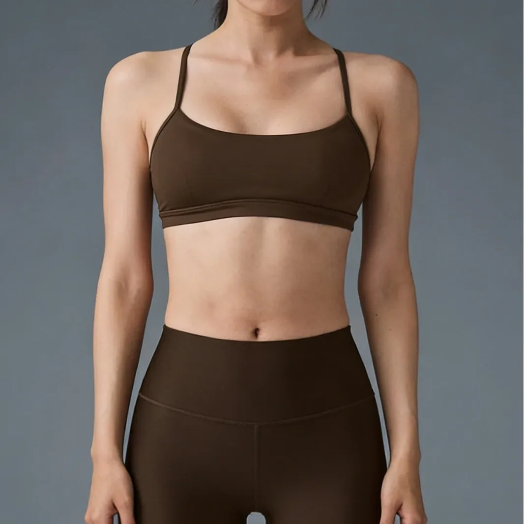 

Women V Neck Beauty Back Sports Bra Yoga Tight Fitness Vest for Outdoor Workout
