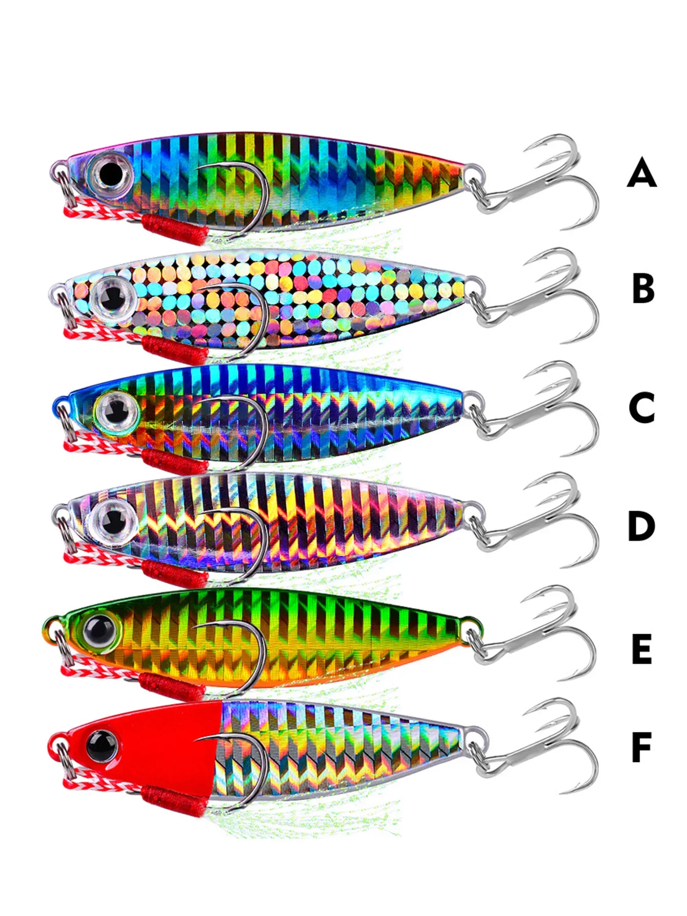 5 metalowych przynęt typu \"pencil bait\" do castingu, 7g/10g/15g/20g/30g, przynęty na okonia brzegowego, sztuczne przynęty, sprzęt wędkarski