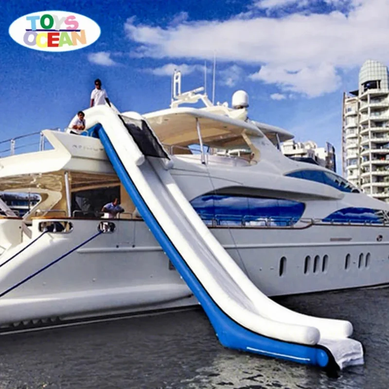 2025 New Inflatable Yacht Slide Sealed-Air Design Quick Setup 10min Luxury PVC for Superyacht Charter & Rental Business