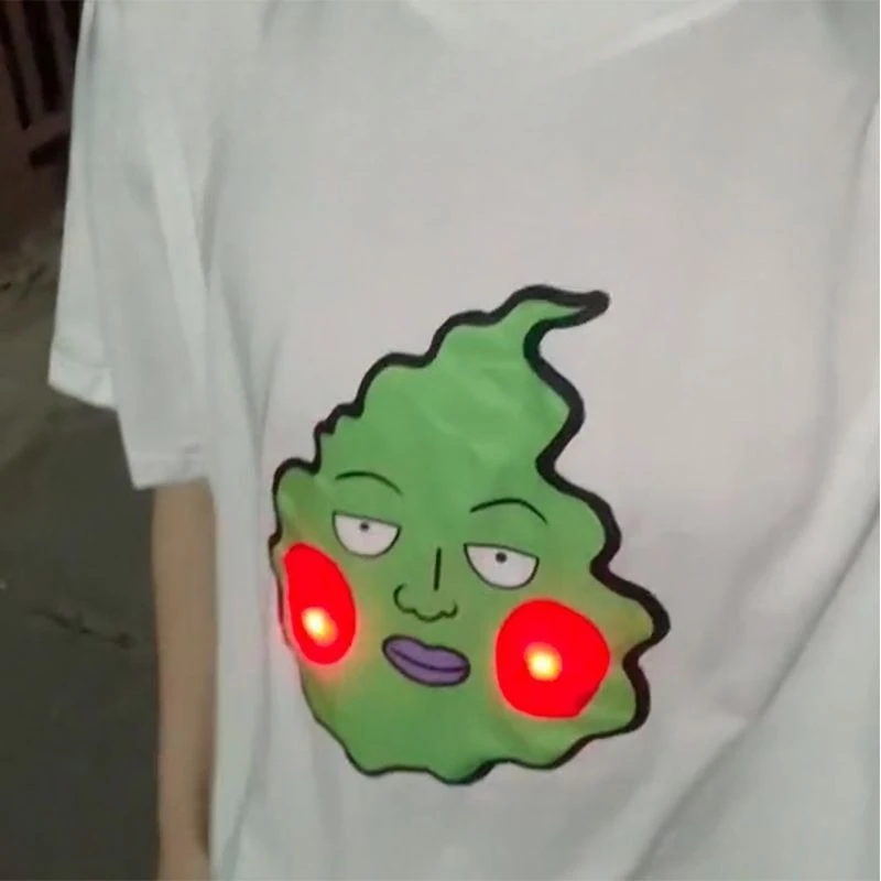 توهج الظلام الدمل طباعة تي شيرت مجموعة تي شيرتات قصيرة للأطفال أنيمي ملابس خاصة منامة الصيف ليلة تضيء الزي ملابس صالة غير رسمية