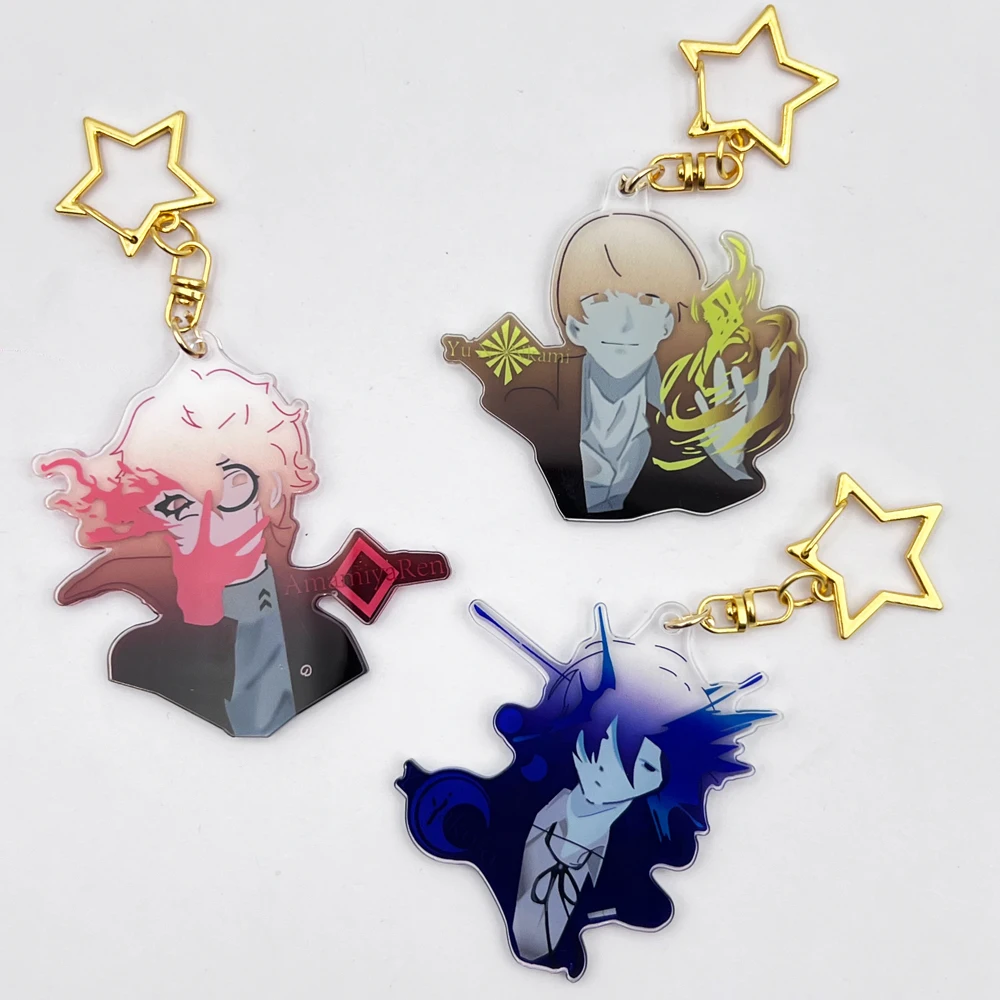 Game Persona Amamiya Ren Yu Narukami Yuuki Makoto Cosplay Keychain Acrylic Keyring Figure Pendant Unisex Key Chain Accessories