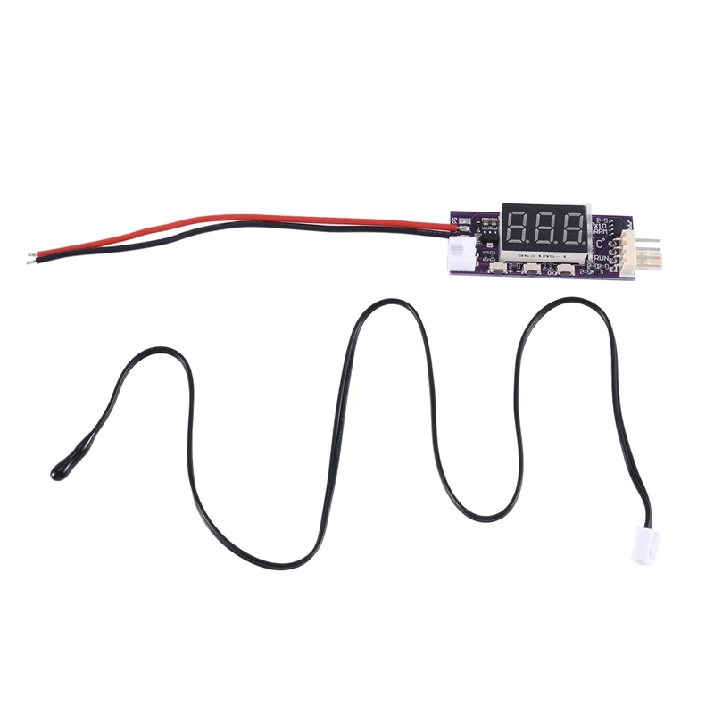 1 Set DC 12V Mini 4 Wire PWM Fan Temperature Control Support 3A Fan On/Off Control PWM Fan Temperature Control