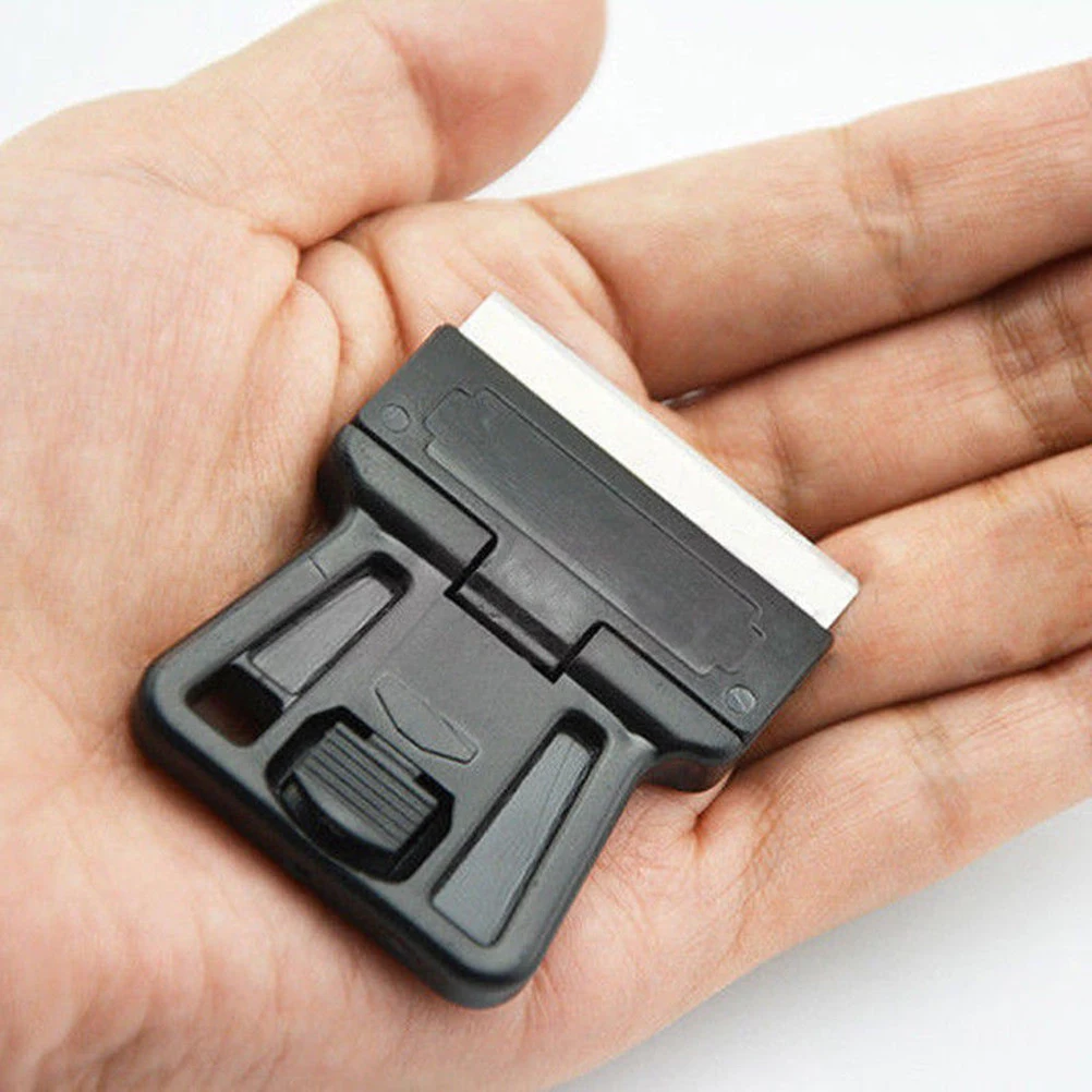 

3Pcs Film Scraper Plastic Razor Scraper Durable Detachable Tool for Glue Film Sticker Removal Window Tint Cleaning