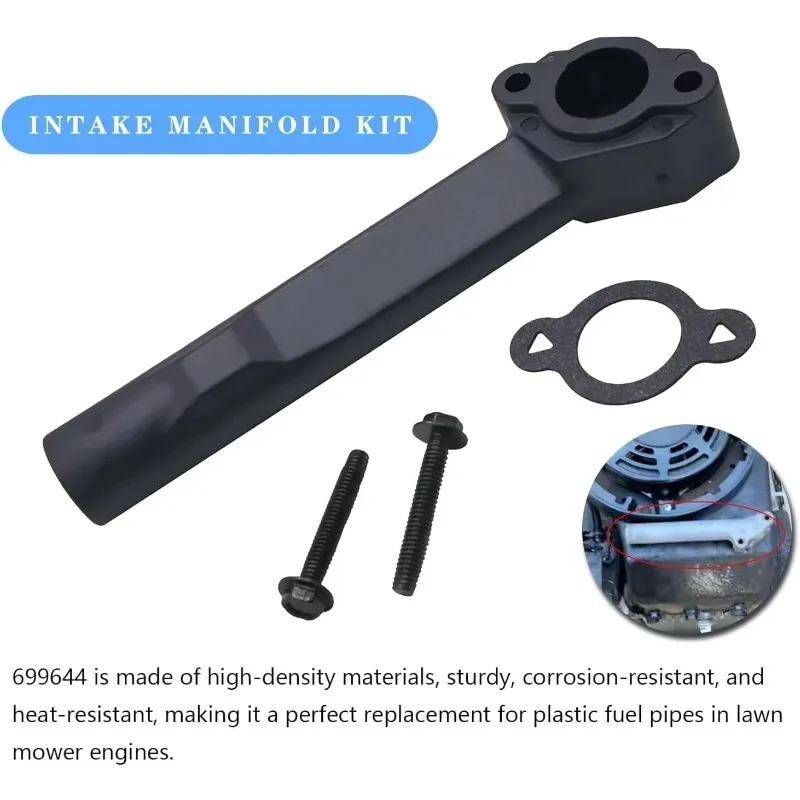 Original 699644 Intake Manifold for Briggs Stratton Classic Series Engine Complete with Mounting Gaskets Included with Gaskets