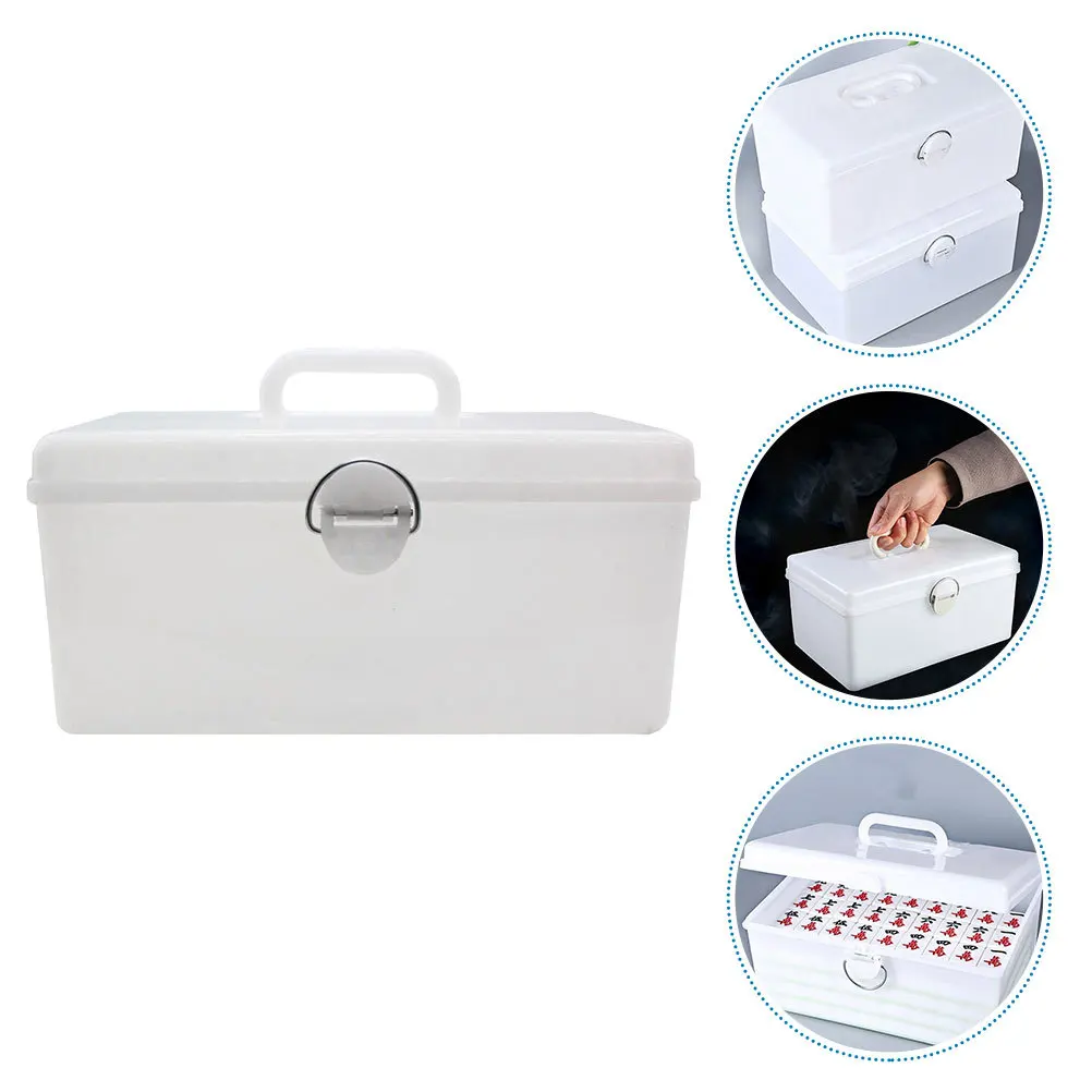

Multi-Functional Mahjong Case Household Organizer Plastic Material Finely Crafted Lightweight Mahjong Accessories