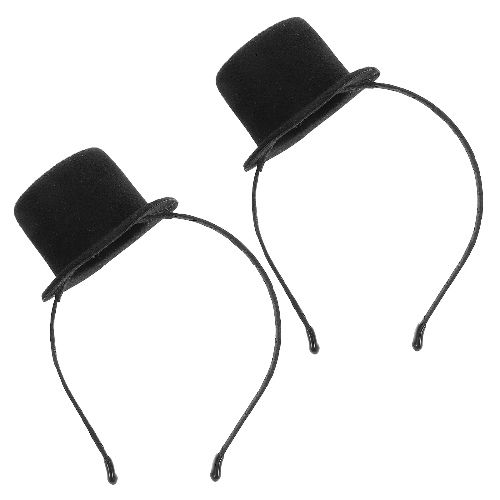 

2pcs Mini Top Hat Headband Party Headpiece For Tea Party 1920S Costume Fascinator Vintage Wedding Wearable Adult Hair