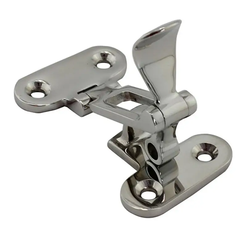 A89X Yacht Accessories 316 Stainless Steel Buckle Hatch Buckle Small Scoop Door Latch Boat Deck Lock Hasp