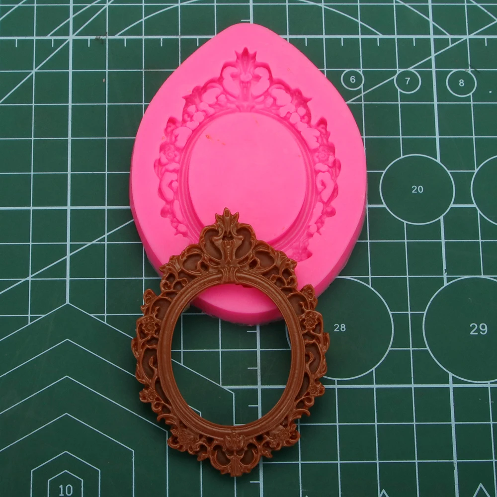 Round Frame Molding Silicone Molds for Fondant Cake Decorating Molded Door Window Border, Wax Mould, Resin Mould, Jewelry Mould