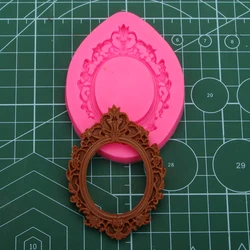 Round Frame Molding Silicone Molds for Fondant Cake Decorating Molded Door Window Border, Wax Mould, Resin Mould, Jewelry Mould