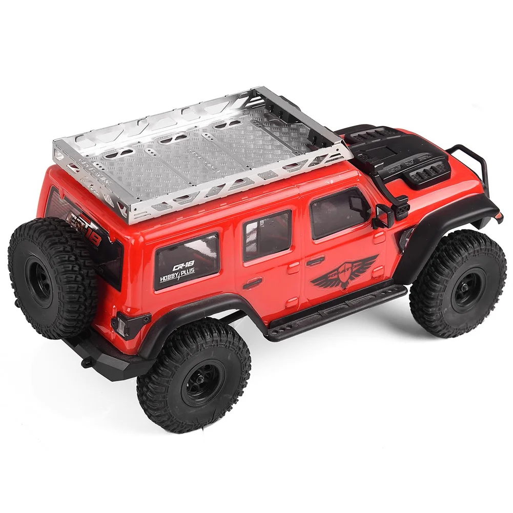 Rc 1:18 rack de bagagem de teto de aço inoxidável modelo t trx4m scx24 simulação decoração carro de controle remoto acessórios rc g180t