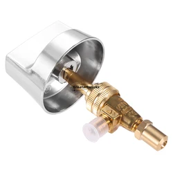 Válvula de controle de gás propano Botão de aço inoxidável Haste Brass Fitting for Hotel Commercial Kitchen Ranges, 0.047 in, 1Set, 1Set