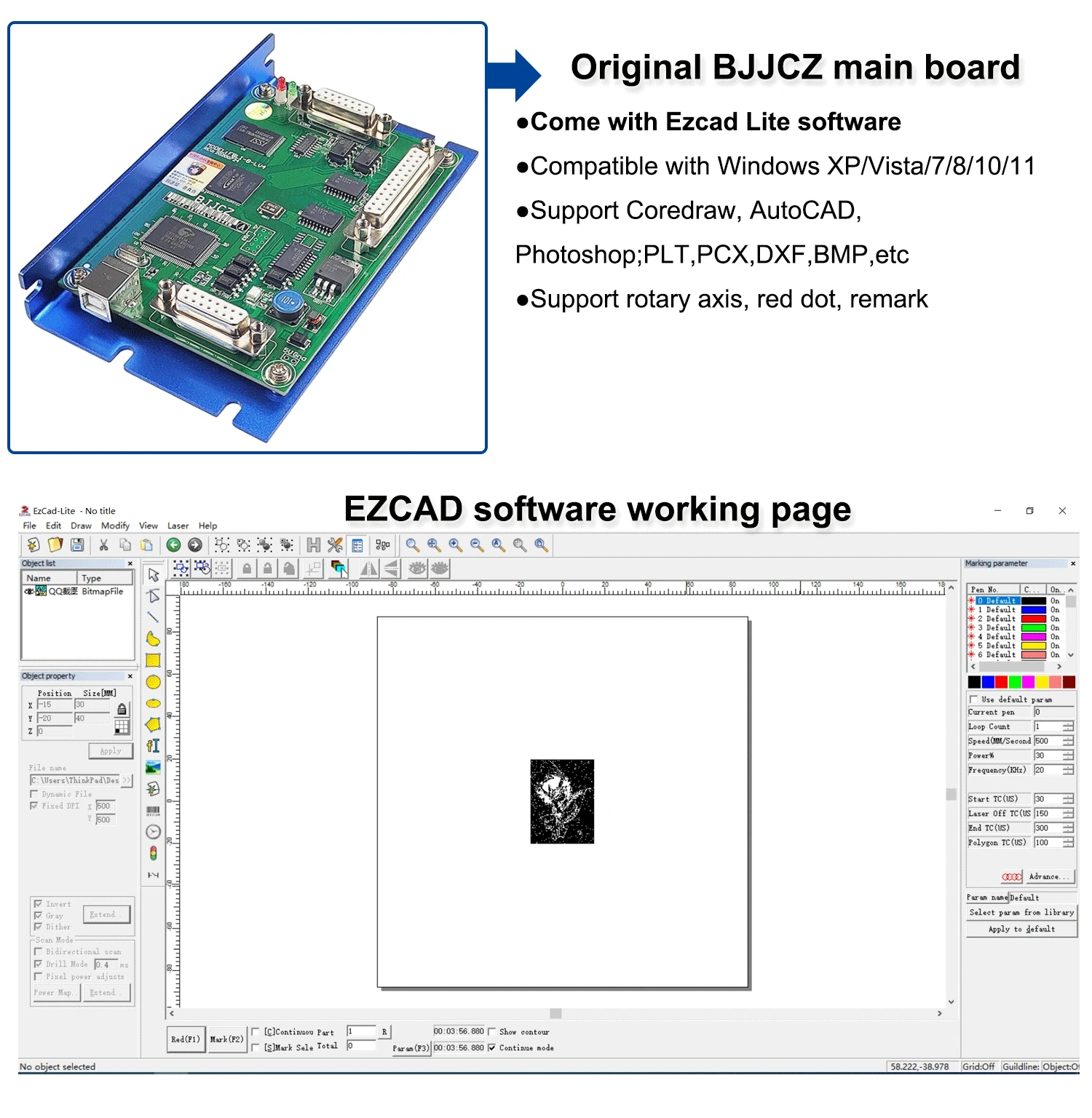 2.5D 300W JPT Mopa Portable Air Cooled Fibre Laser Marking Machine Support Lightburn Metal Wood Marking Machine Deep Relief