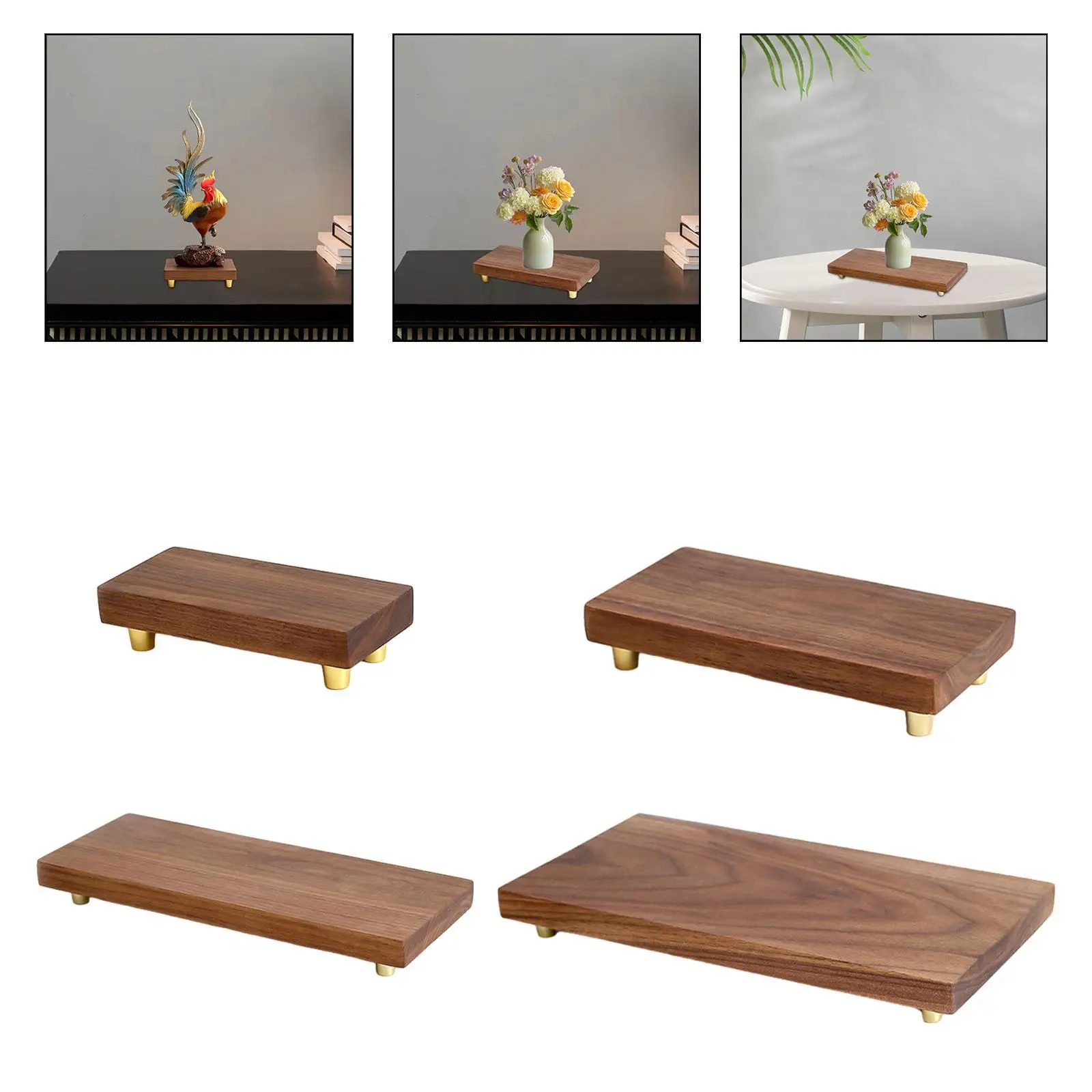 

Wooden Stand Crafts Display Base Home Decoration Decorative Statue Display for Tea Room Coffee Shop Living Room Home Handcrafts