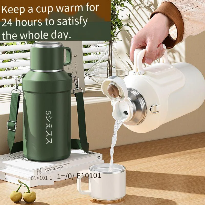 

New large-capacity thermal insulation pot 316 stainless steel outdoor car travel thermal insulation water cup