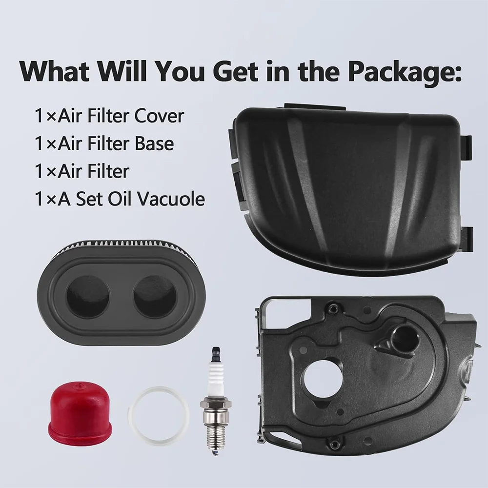 595658 Cleaner Cover with 798452 Filter and 595661 Base for B&S 595661 798452 595658 Lawn Mower Fit for 550E 550EX 575EX 625EX
