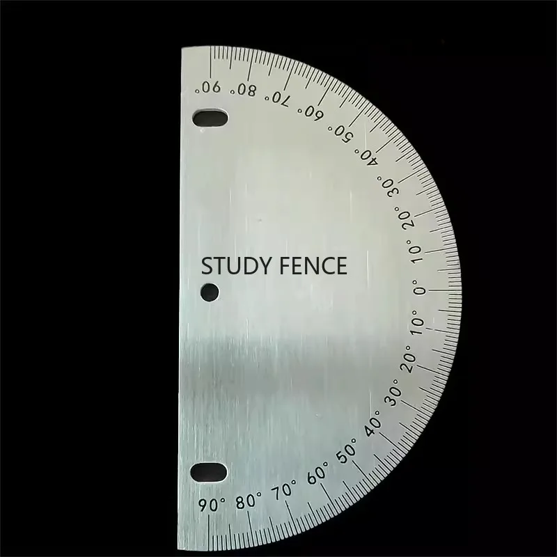 1pc Stainless Steel Semi-circular Dial, 180 Degree Angle Disc, Stainless Steel Protractor, Household Hardware Accessories
