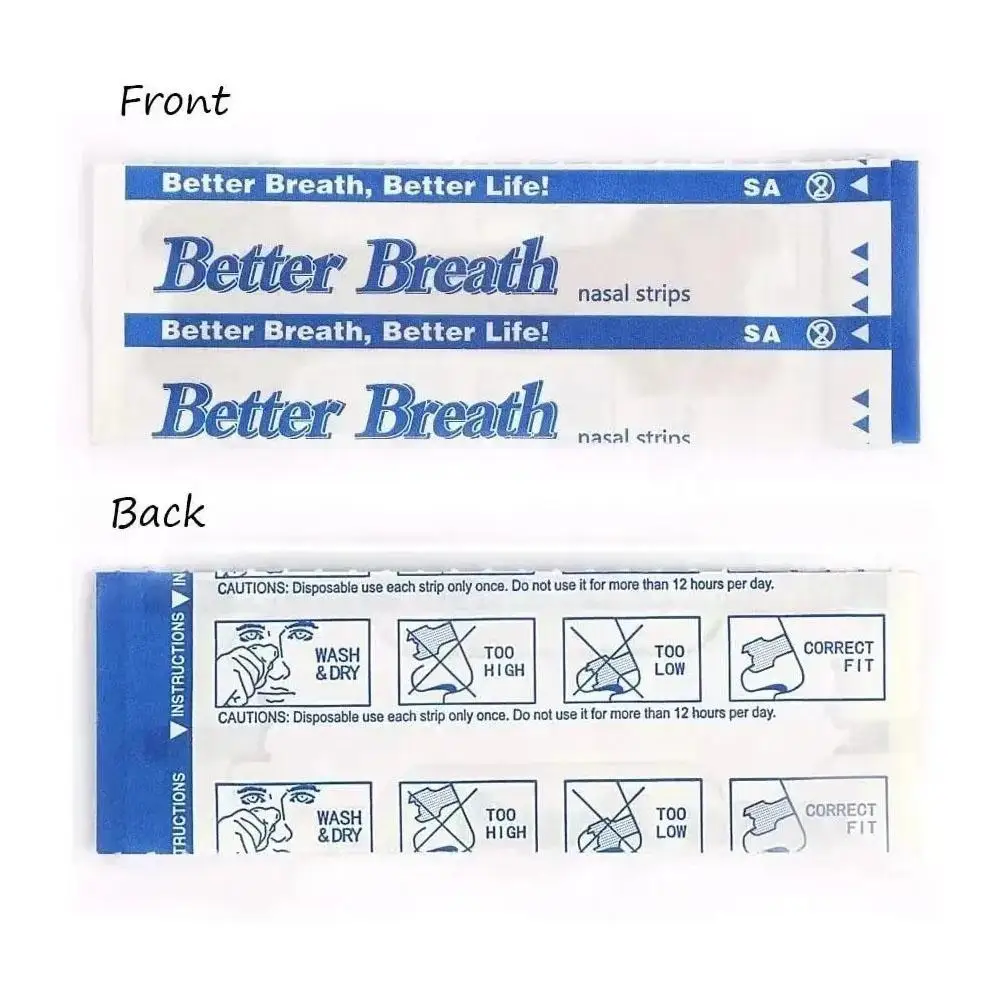 Tiras nasales para ronquidos, 10/30/50 piezas, alivio de obstrucción Nasal, solución antirronquidos de fuerza Extra para hombres y mujeres