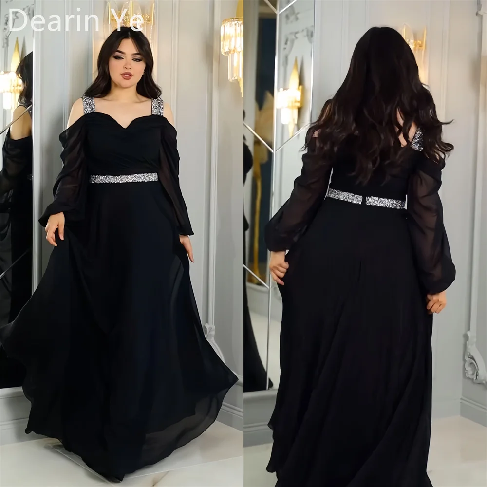 

Prom Dress Formal Evening Gown Dearin Shoulder Girdle A-line Floor Length Skirts Draped Tulle Ruffle Bespoke Occasion Dresses Sa