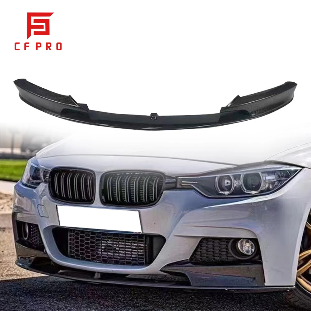 For BMW 3 Series F30 2012-2018 Carbon Fiber MP Style Car Front Bumper Lip Diffuser Car Accessories