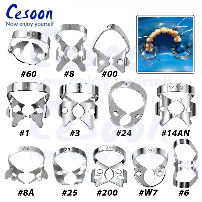 1 قطعة/الحزمة الأسنان المطاط السد المشابك 50 أحجام حاجز كليب استعادة السد حامل قصاصة لأداة معدات المواد تقويم الأسنان عن طريق الفم #3