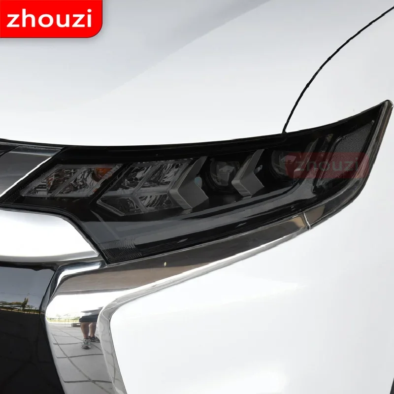 2 قطعة لميتسوبيشي أوتلاندر 2015-2020 سيارة العلوي تينت الأسود طبقة رقيقة واقية حماية شفافة ملصق من البولي يوريثان الملحقات #4