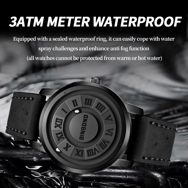 Luxury Watch Men Creative Scrolling Pointer Magnetic Force Sport Watches Men Quartz Chronograph Man Clock Relogio Masculino 2024