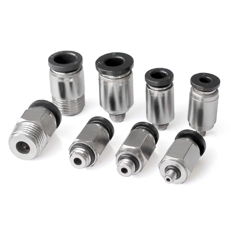 Pneumatic quick connector Mini-connector POC 3mm 4mm 5mm External thread M3 M4 M5 M6 M7 Round straight POC3-M3 POC4-M6 POC5-M5