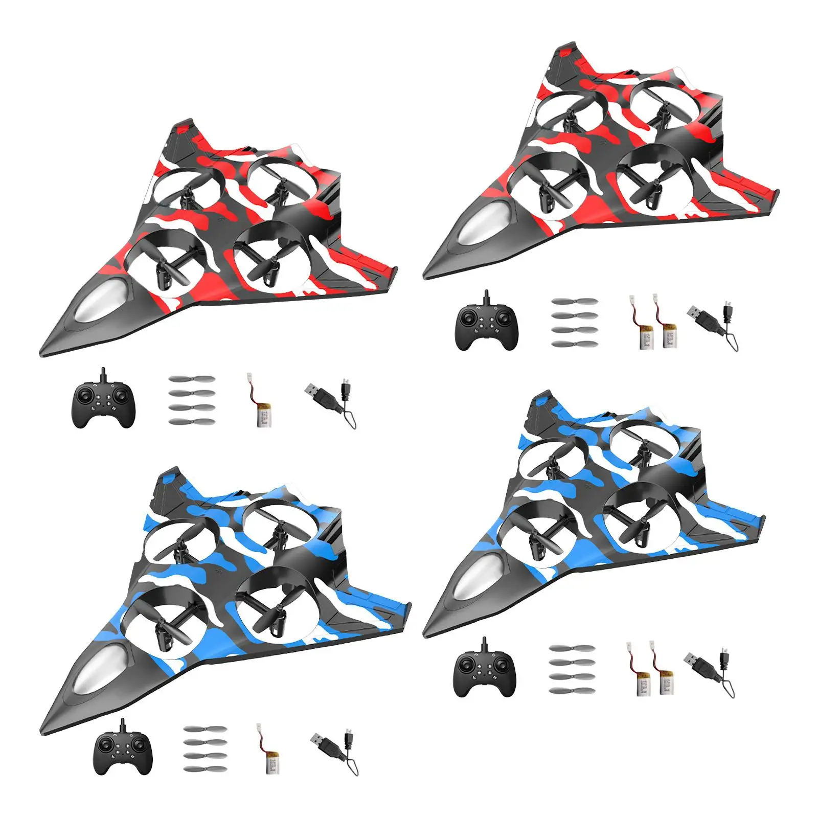 

Remote Control Airplane Fighter Jet Model Stunt Roll 2 Speeds Adjustable Fixed Wing Aircraft RC Plane for Birthday Beginners