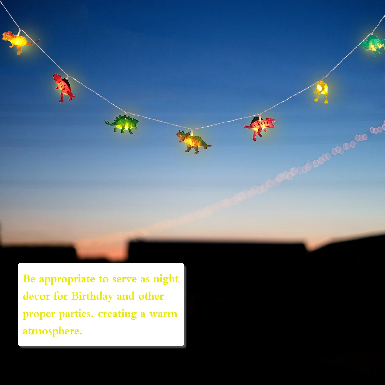 1 Set Dinosaur String Lights Operated Led String Light For Kids Room Decor Party Decoration Lamp Creative Lamps Home