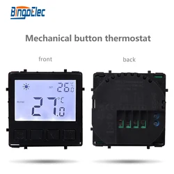 Mechanical Button Thermostat Function Keys Work with Glass Frame/plastic Frame