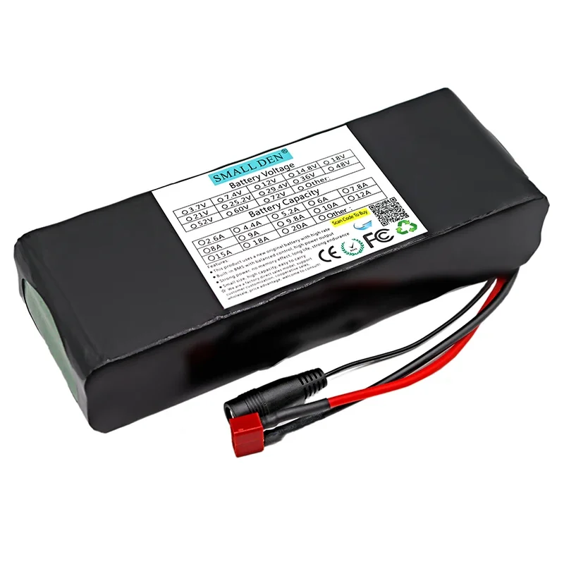 36v 6ah 18650 lithium-ion battery pack 10S2P 500W built-in 15A  BMS, suitable for various transportation vehicles, customizable