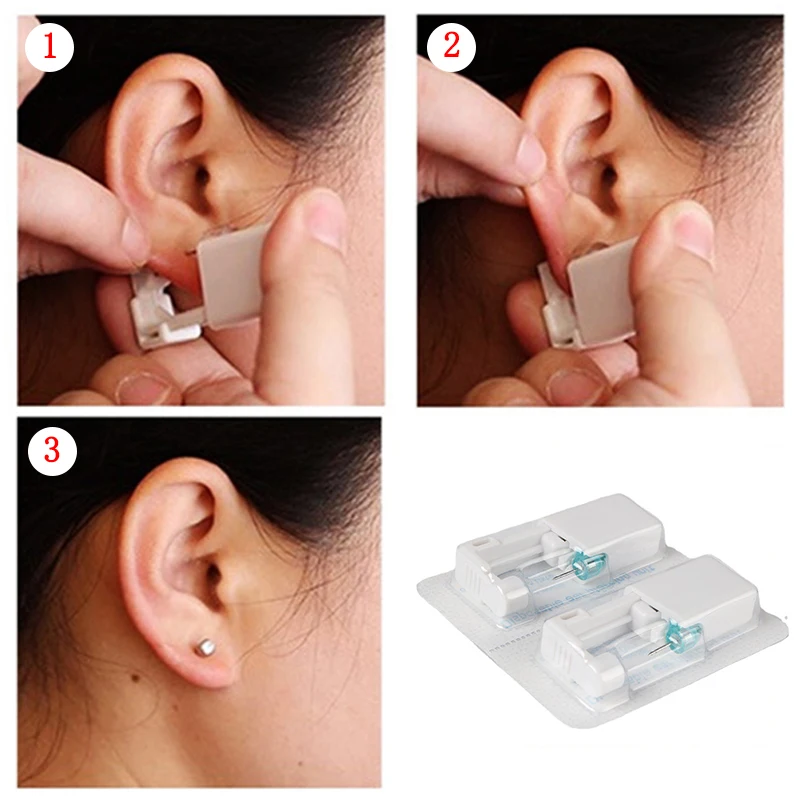 Portable Disposable Aseptic Ear Nail Gun for Women Men Household Ear Piercing Gun Ear Piercing Gun Group Ear Piercings Tool