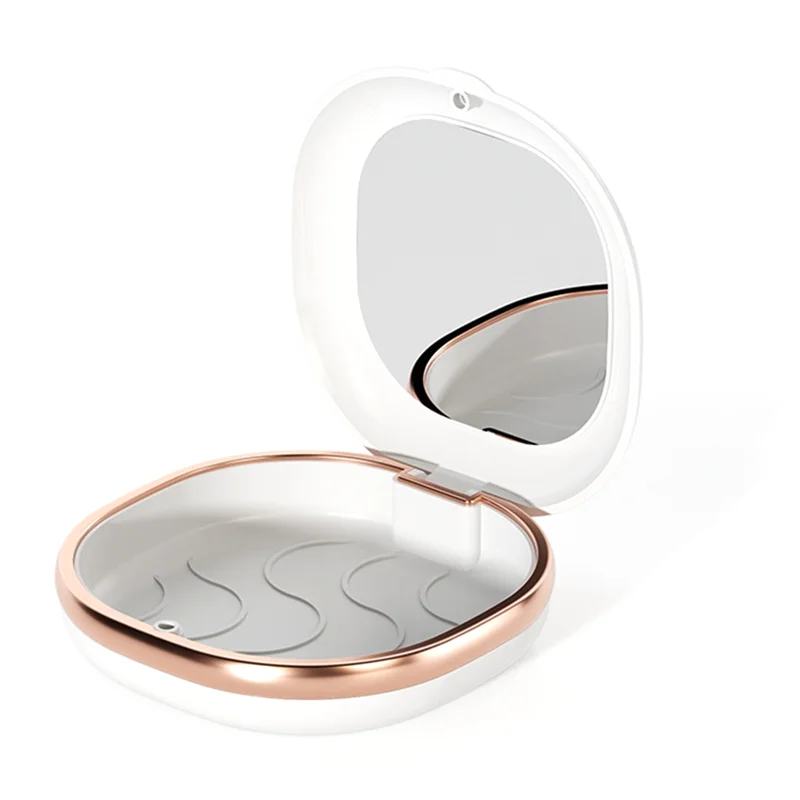 

ABMK Braces Case With Mirror Retainer Box Case Magnetic Aligner Mouth Guard Container For Travel False Denture Box