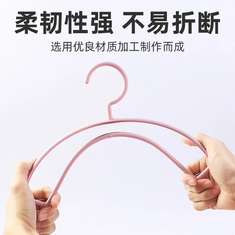 Clothes Hanger Household Seamless Hook Rack Clothes Hanger--Random Color--10pcs/piece