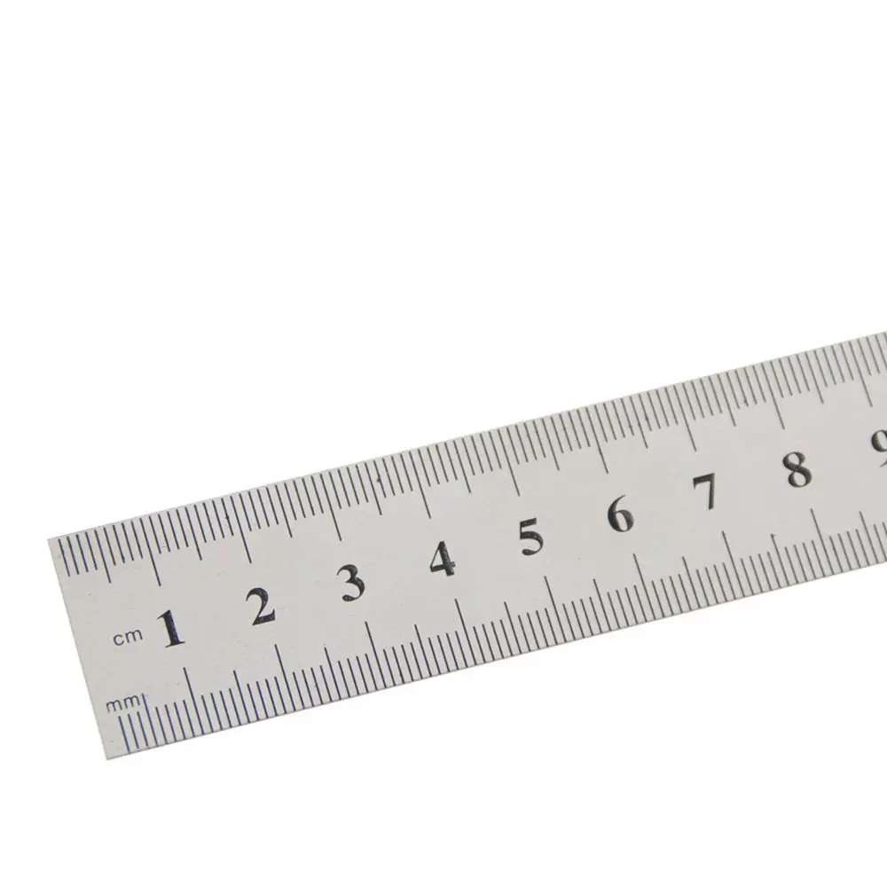 Classic Simple 15cm Straight Rulers Durable Double Sided Metal Ruler Practical Students Measuring Tool