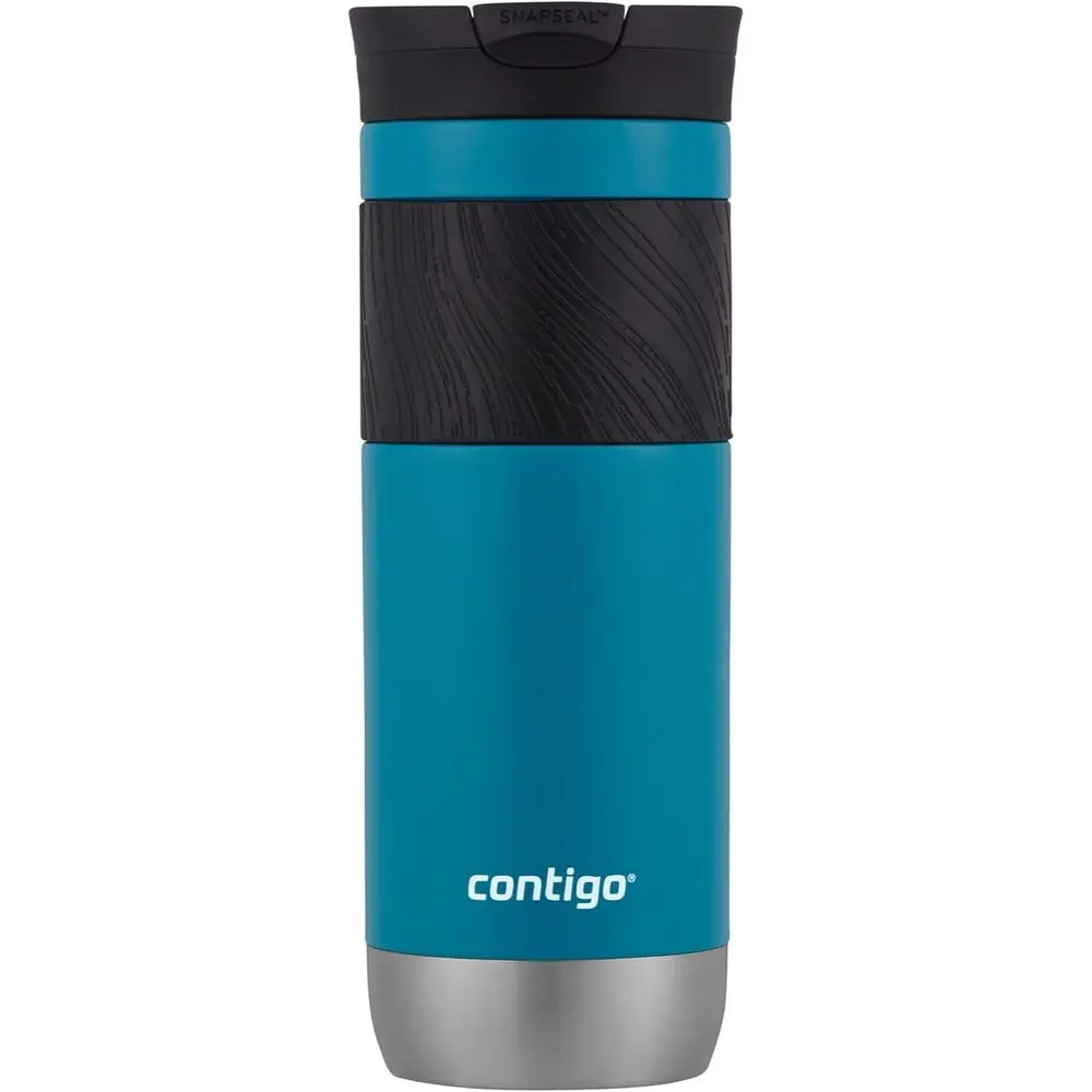20oz Stainless Steel Travel Mug with Snap Seal Lid and Grip, Juniper