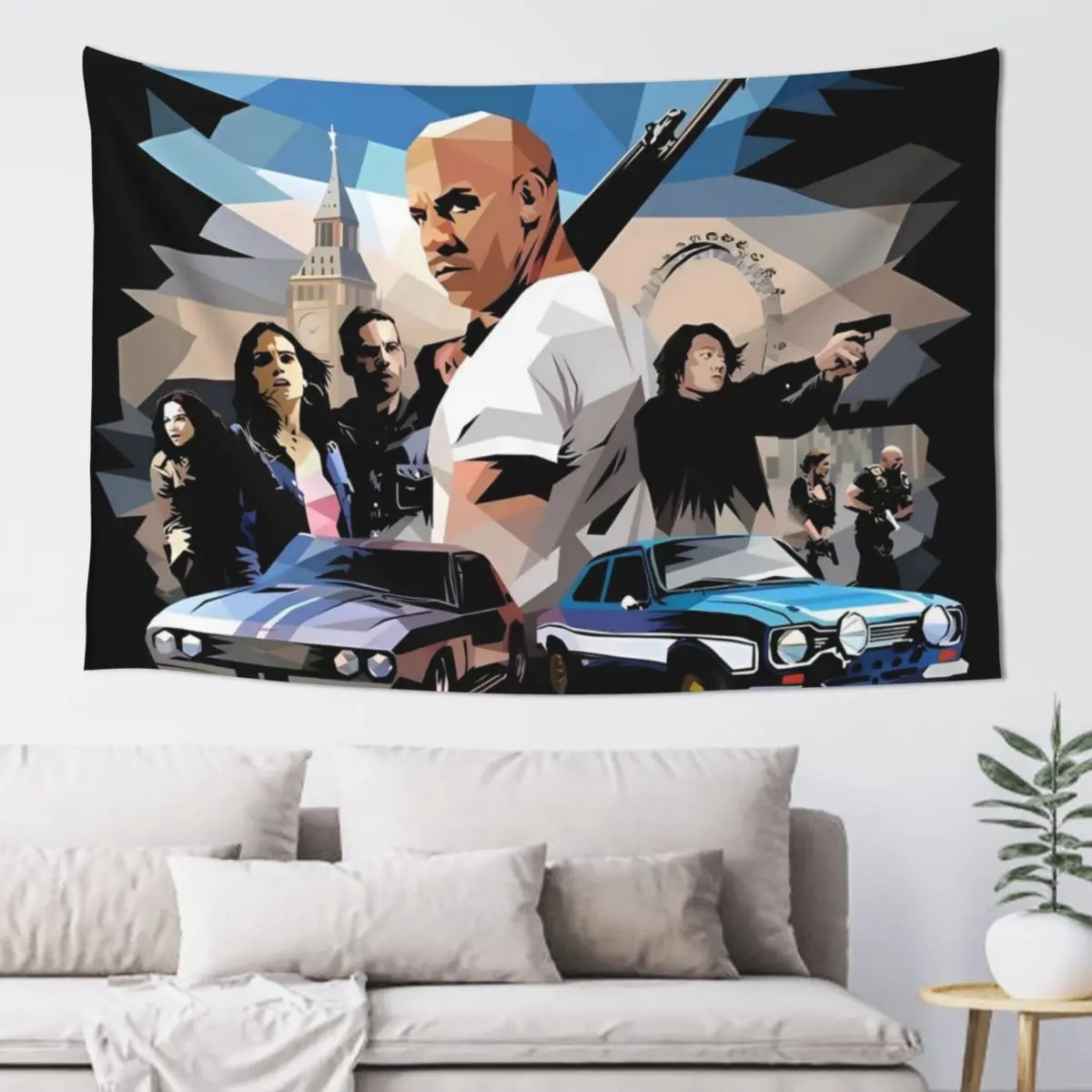 

Fast & Furious 6 Poster Tapestry Funny Aesthetic Room Decors Room Decor Aesthetic Tapestry