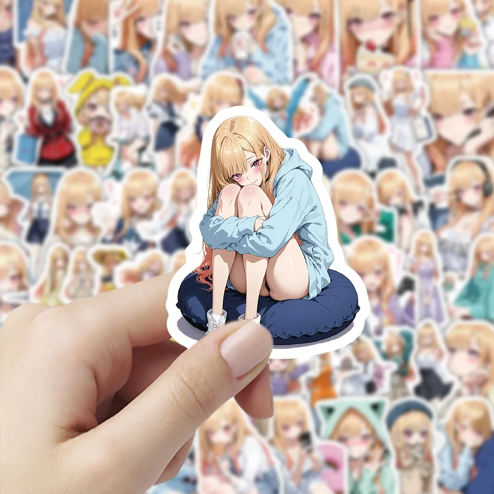 50/100PCS My Dress-Up Darling Animationบทบาทกันน้ําสติกเกอร์การ์ตูนตกแต่งDIYโน้ตบุ๊คมือถือถ้วยน้ําของเล่นGraffiti