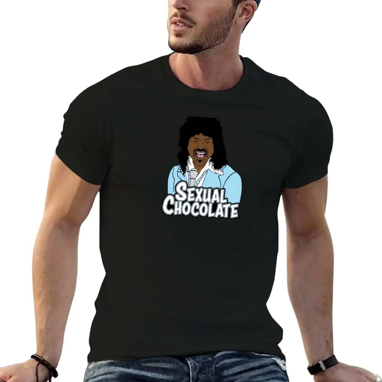 Sexual Chocolate Randy Watson T-Shirt customizeds T-shirts oversize t shirt men 100℅ cotton