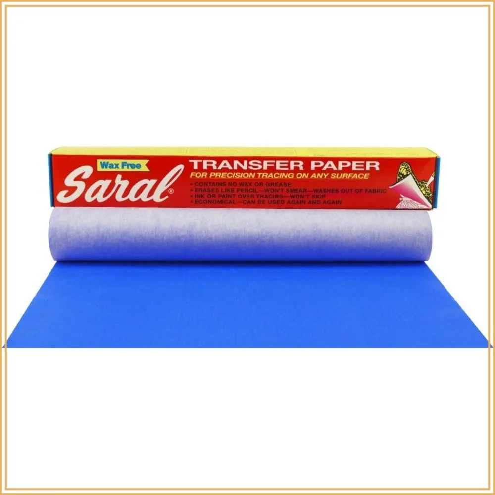 

Blue Wax Free Transfer Paper - 12in x 12ft Roll for Tracing & Art Projects