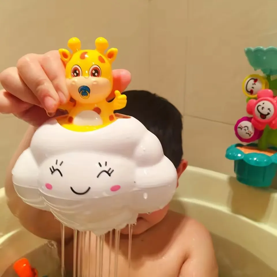 

Baby Bath Toy, Bathing Cute Swimming Water Spraying Clouds Shower Bath Summer Sprink Toy Kids Water Playing Bathroom Shower Tool