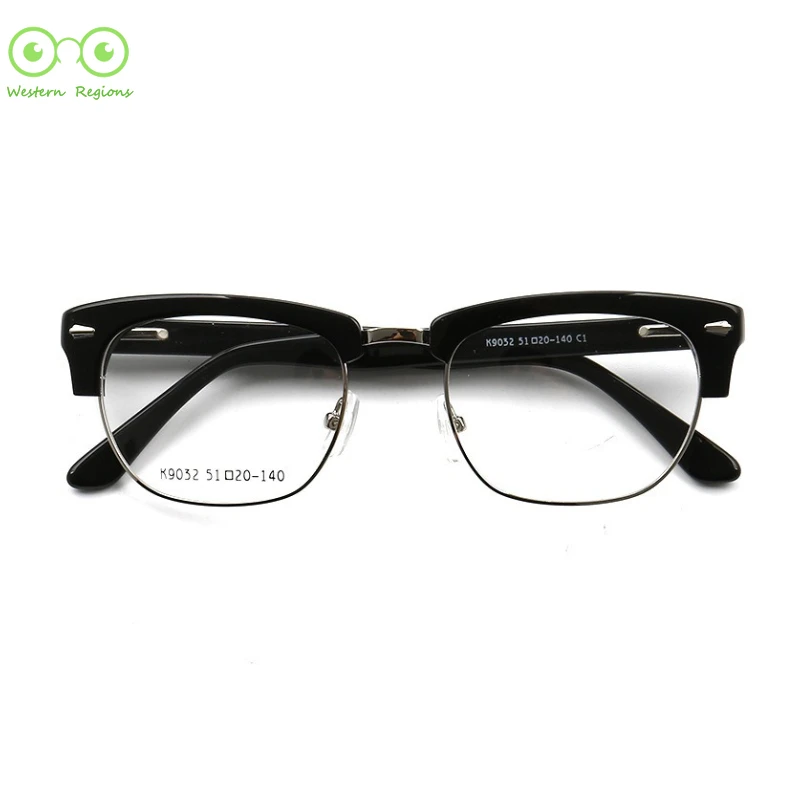 공장 직판 고품질 아세트산 비즈니스 남성 안경테 금속 안경테 여성 유럽 및 미국 스타일