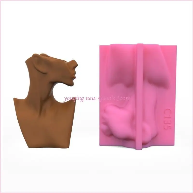 57QA العصارة زهرة وعاء الاسمنت قالب شمعة حامل قالب الصب قالب الوجه مجردة #5